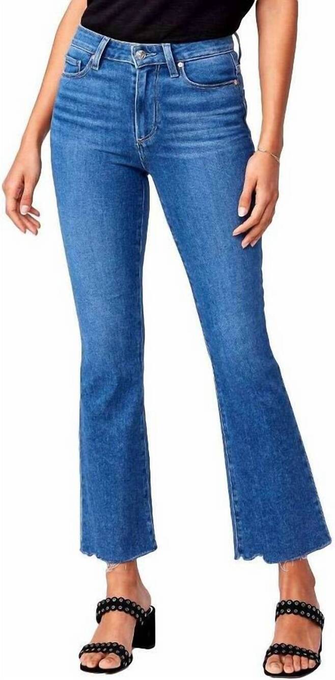 NEW PAIGE claudine skinny jeans in bay